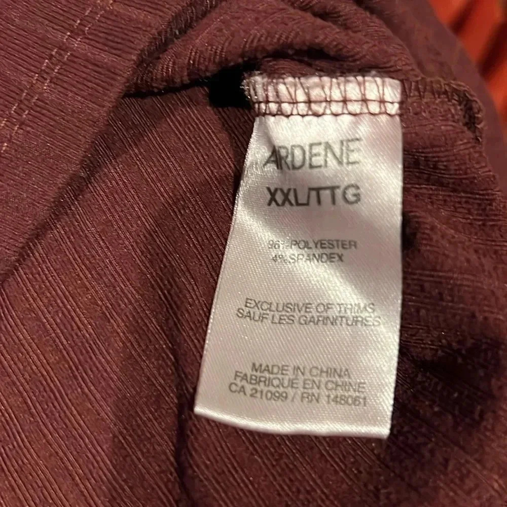 Ardene ribbed  body con Turtle Neck Top XXL - Picture 4 of 10